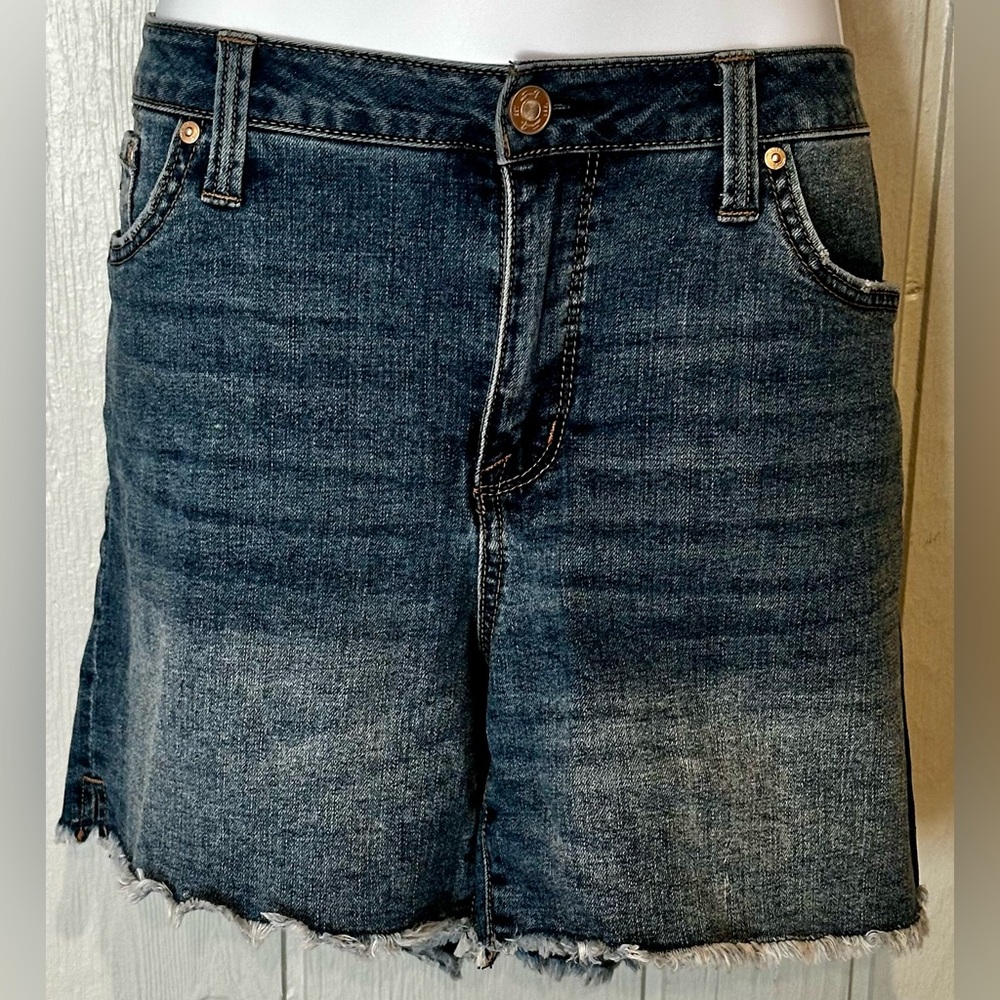 Seven7 Dark Weekend Blue Jean Shorts